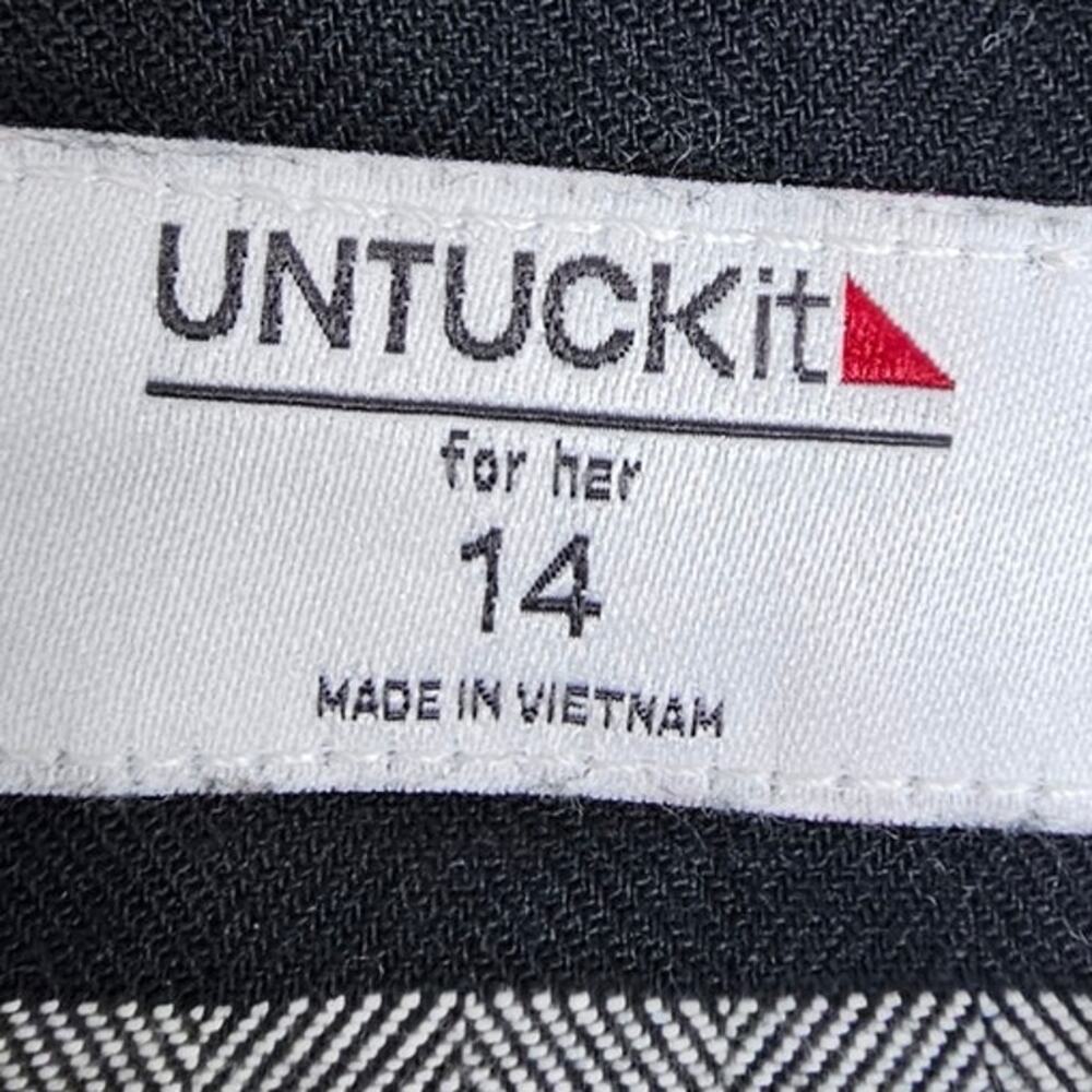 UNTUCKit Womens Holden Buffalo Check Flannel Western Shirt Sz 14 Cowgirl Country - Picture 6 of 9